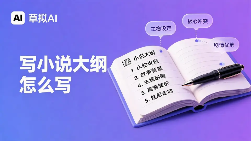 写小说大纲怎么写?超详细模板与步骤 2026