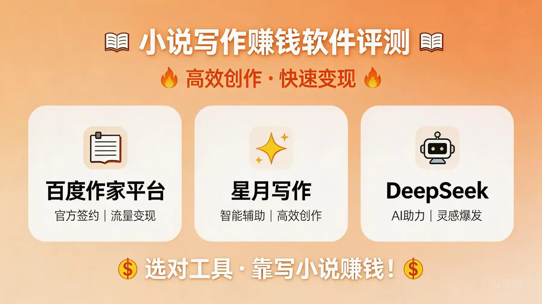 写小说赚钱的软件推荐：从码字到变现，这5款就够了