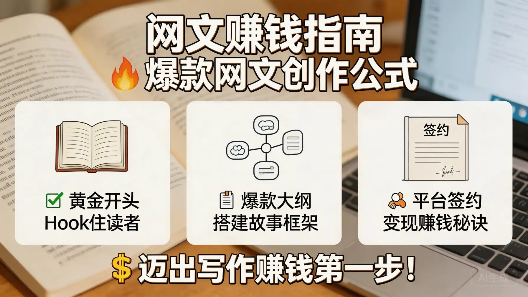 怎么写小说赚钱：从入门到签约的全流程指南